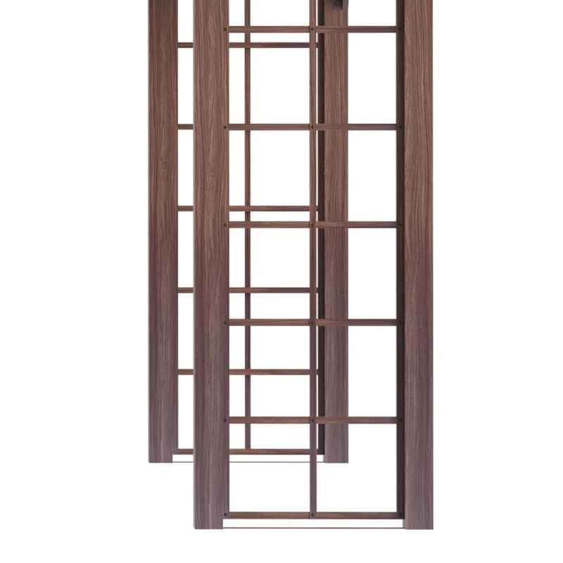 Outsunny Tonnelle pavillon de jardin avec toit rigide 364 x 299 x 280 cm structure en métal marron gris