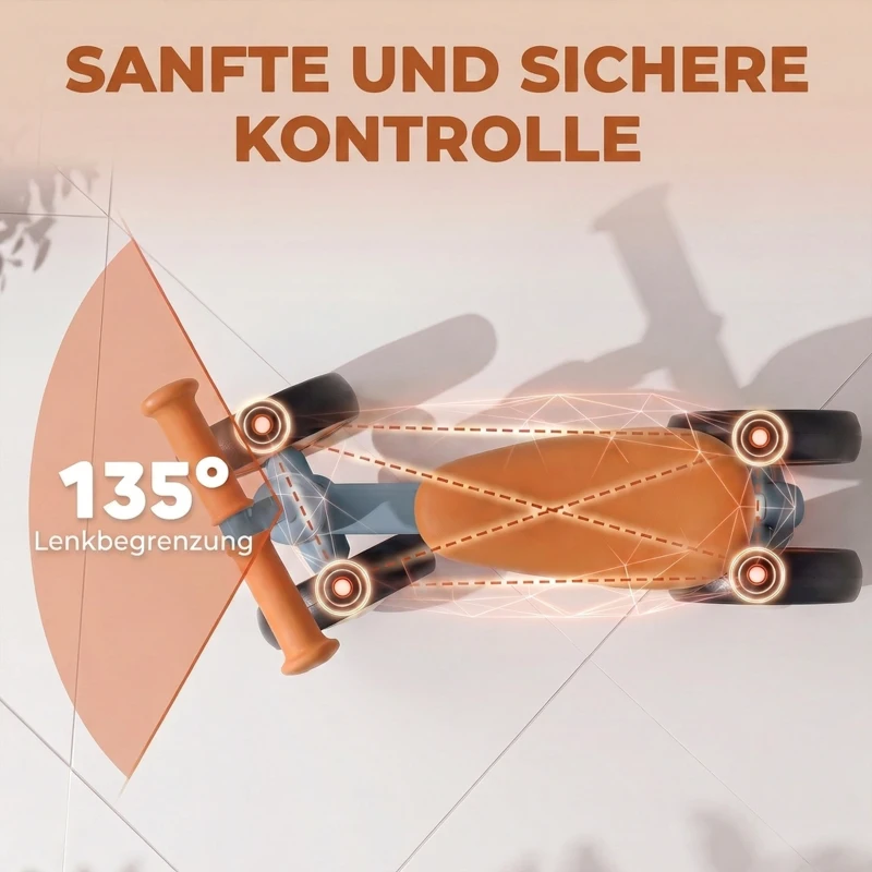 AIYAPLAY Kinder Laufrad Klappbar leicht Lauflernrad mit EVA-Rädern Höhenverstellbarer Sitz Aluminiumrahmen 1-3 Jahre Blau