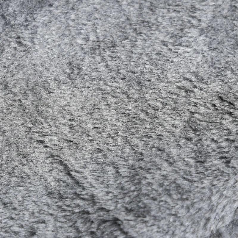 PawHut Scară portabilă pentru câini cu 4 trepte, din material catifelat detașabil și placaj, 60x35x44 cm, gri