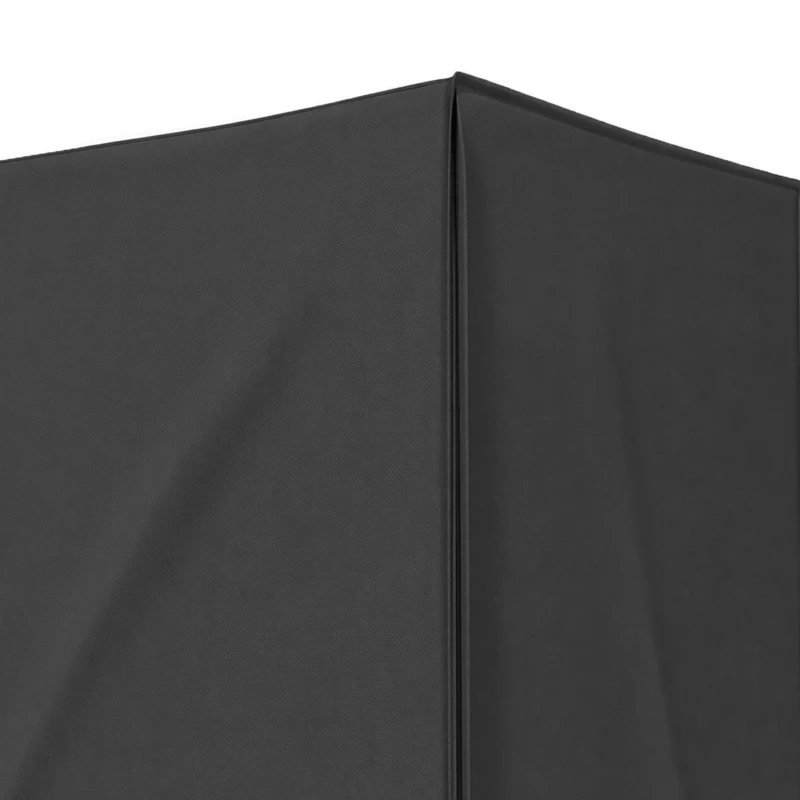 Outsunny Housse de protection pour balancelle de jardin 3 places, toile PE imperméable, anti-poussière, 215x155x150cm, gris foncé