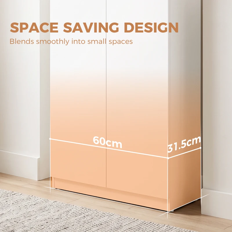HOMCOM 120 cm Tall Storage Cabinet Cupboard, 3-Tier File Organiser Wooden Filing Cabinet, White