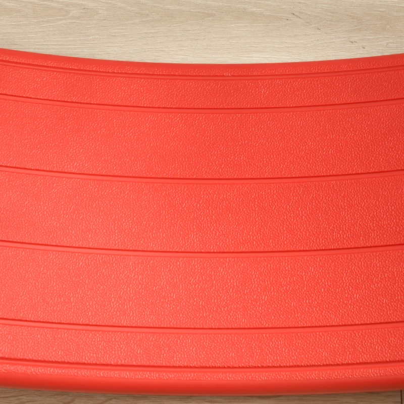 ZONEKIZ Balance Board Kids Wobble Board, Sensory Training Rocking Toy for Children, Nursery Toy, for Ages 3-6 Years, 82 x 27.5 x 19.5cm - Red