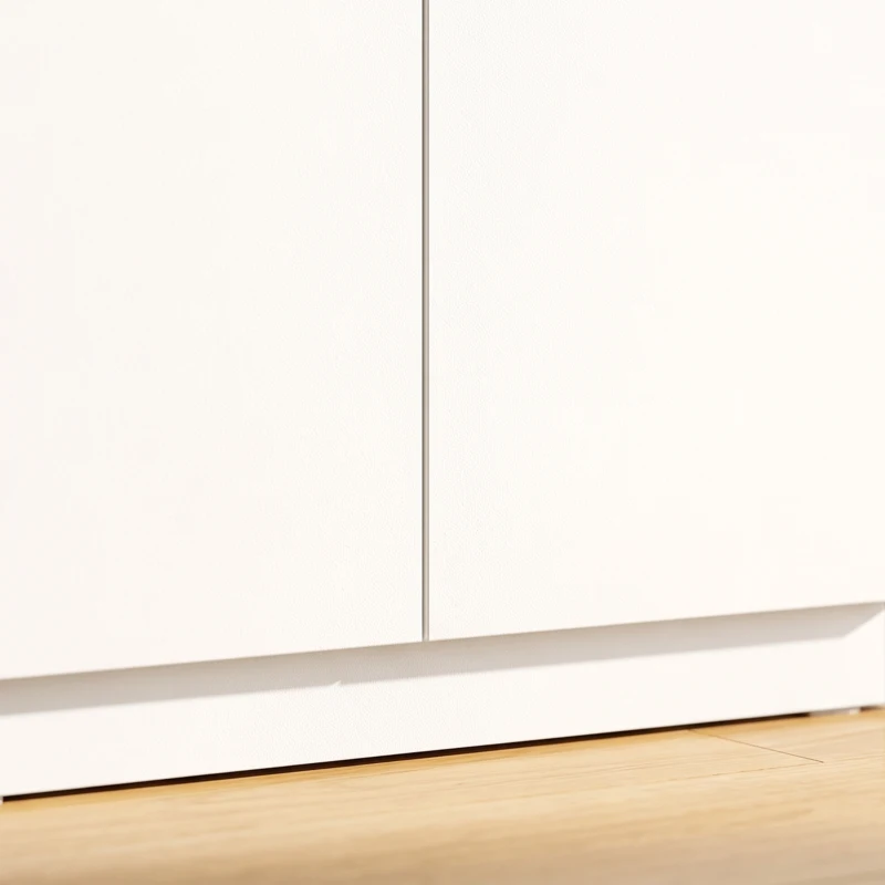 HOMCOM 120 cm Tall Storage Cabinet Cupboard, 3-Tier File Organiser Wooden Filing Cabinet, White