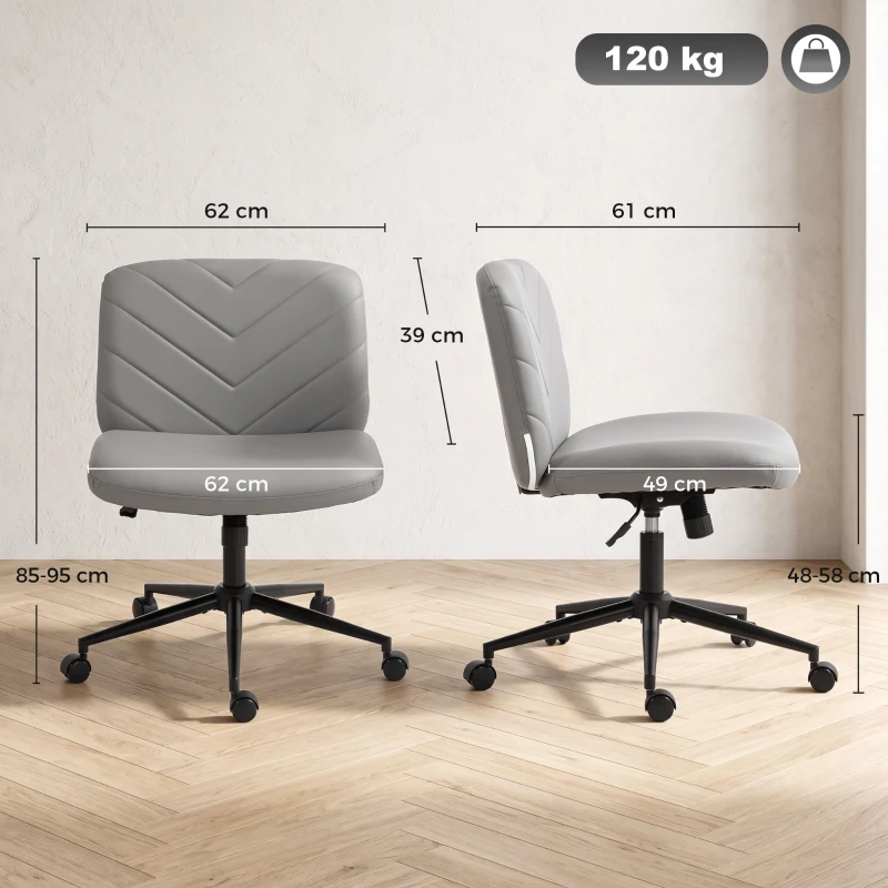HOMCOM extra nail tech rolling retro fabric cute teenager arms hairdresser on chairs desks spinny comfortable beauty