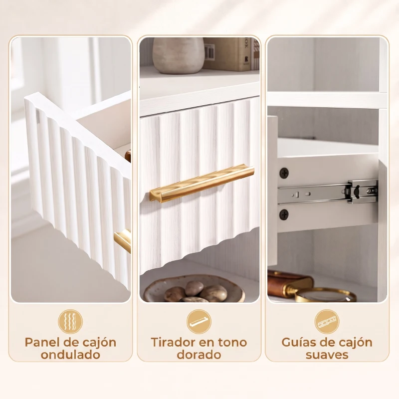 HOMCOM Estantería para Libros Alta y Estrecha Librería de 7 Niveles con Cajón 6 Compartimentos Abiertos 60x24x182 cm Blanco