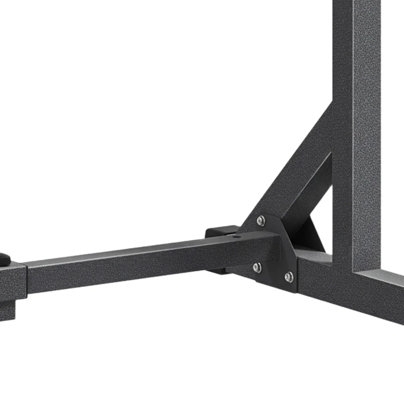 SPORTNOW Heavy Duty Barbell Squat Rack, Adjustable and Multifunctional Weight Power Stand, for Home, Gym - Black