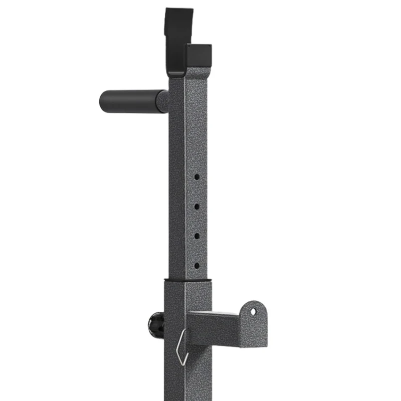 SPORTNOW Heavy Duty Barbell Squat Rack, Adjustable and Multifunctional Weight Power Stand, for Home, Gym - Black