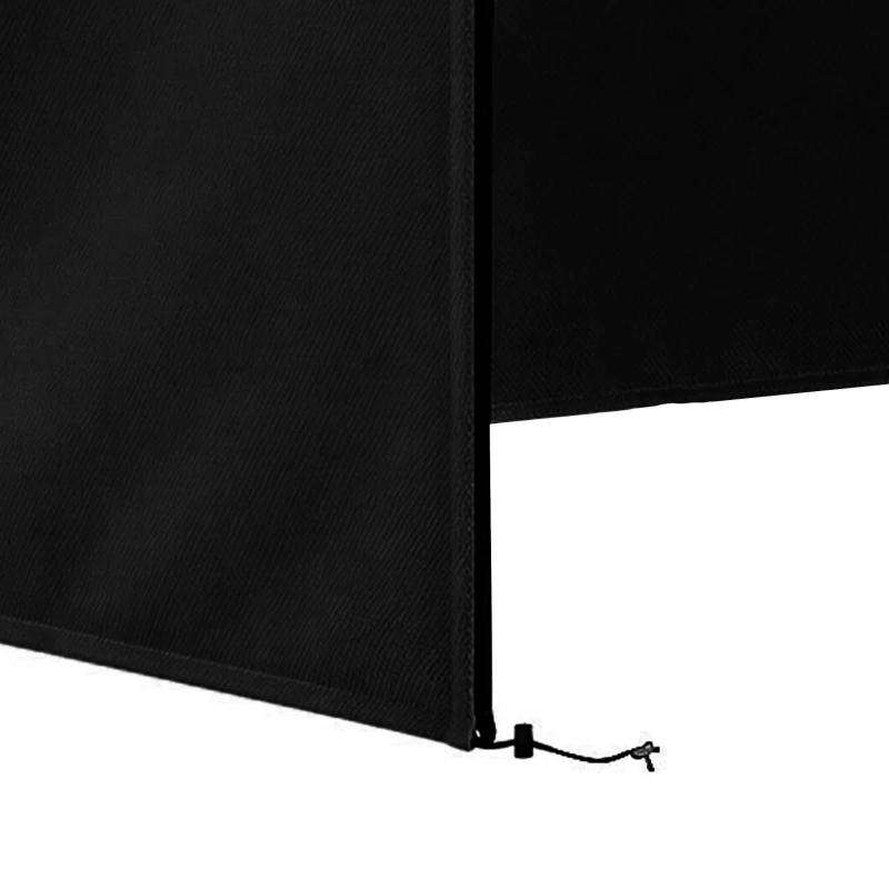Outsunny Housse de Protection balancelle de Jardin 3 places, bâche étanche et anti-UV 420D, dim. 2,20L x 1,25l x 1,72H m PE Noir