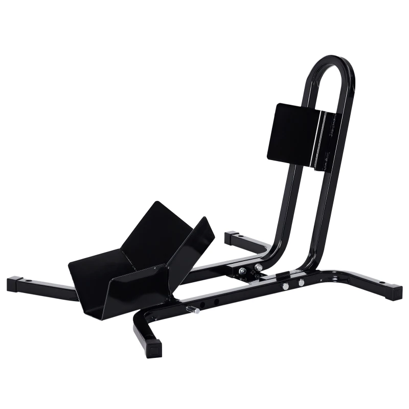 HOMCOM Blocator pentru Roata Motocicletei, Reglabil pe 3 Niveluri, max 250 kg, din Metal, 60x55x43 cm, Negru