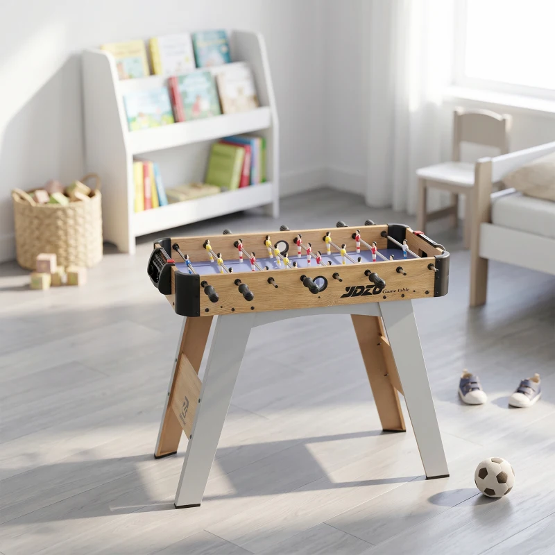 SPORTNOW Calcio Balilla: Mini Tavolo da 89 cm, 2 Segnapunti Manuali, Viola