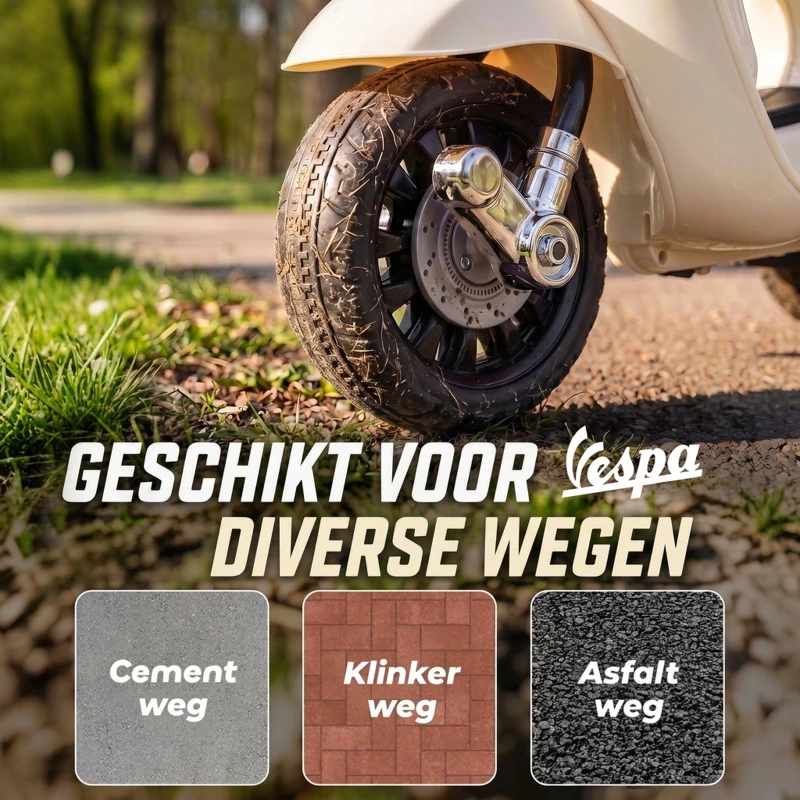 AIYAPLAY Elektrische kindermotor Mini Vespa GTS 6V met lithiumaccu, ergonomische zitting en rugleuning, 1,5-3 jaar