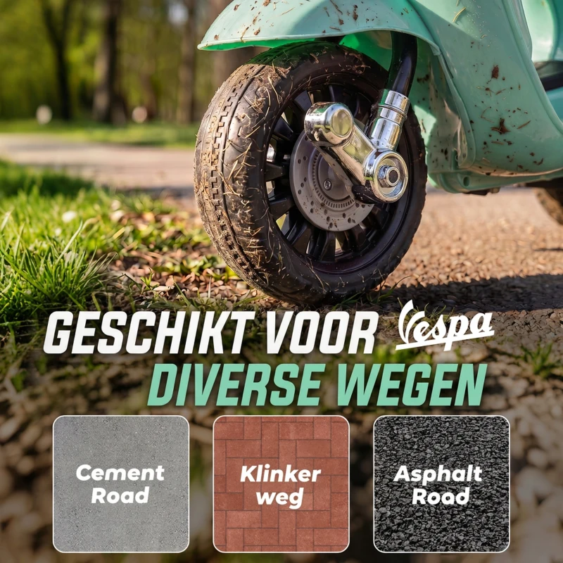 AIYAPLAY Elektrische kindermotor Mini Vespa GTS 6V met lithiumaccu, ergonomische zitting, rugleuning, 1,5-3 jaar