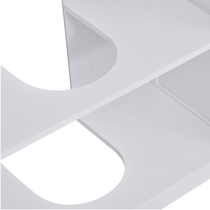 kleankin Meuble salle de bain sous lavabo - meuble sous-vasque - placard 2 portes avec étagère - dim. 60L x 30l x 60H cm - en bois gris blanc