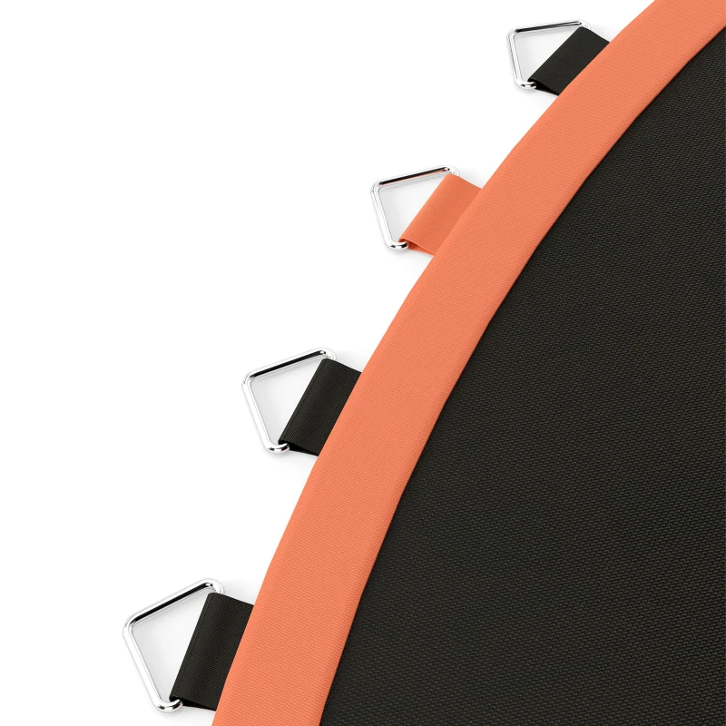 SPORTNOW Trampoline Replacement Mat with Spring Pull Tool, 54 V-Hooks, for 10ft Trampoline using 14cm Springs, Orange
