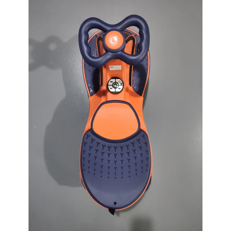 AIYAPLAY Carro Elétrico Infantil 12V, Veículo Elétrico Infantil com Bateria de Lítio, Iluminação RGB, Rodas Iluminadas, Laranja