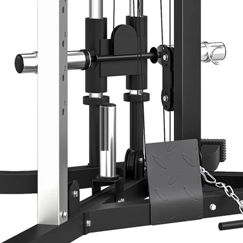 SPORTNOW Home Gym Machine, Multifunctional Gym Equipment with High and Low Pulleys, Pull Up Bar, 15-Position Adjustable Strength Training Workout Station for Full Body Fitness