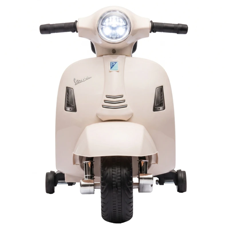AIYAPLAY Elektryczny motocykl dziecięcy Mini Vespa GTS 6V z akumulatorem litowym Ergonomiczne siedzisko i oparcie 1,5-3 lat
