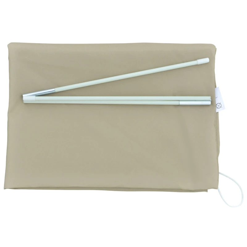 Outsunny Copertura per Ombrellone Impermeabile, Copri Ombrellone da Giardino Antistrappo, Cachi Φ63 x 164cm