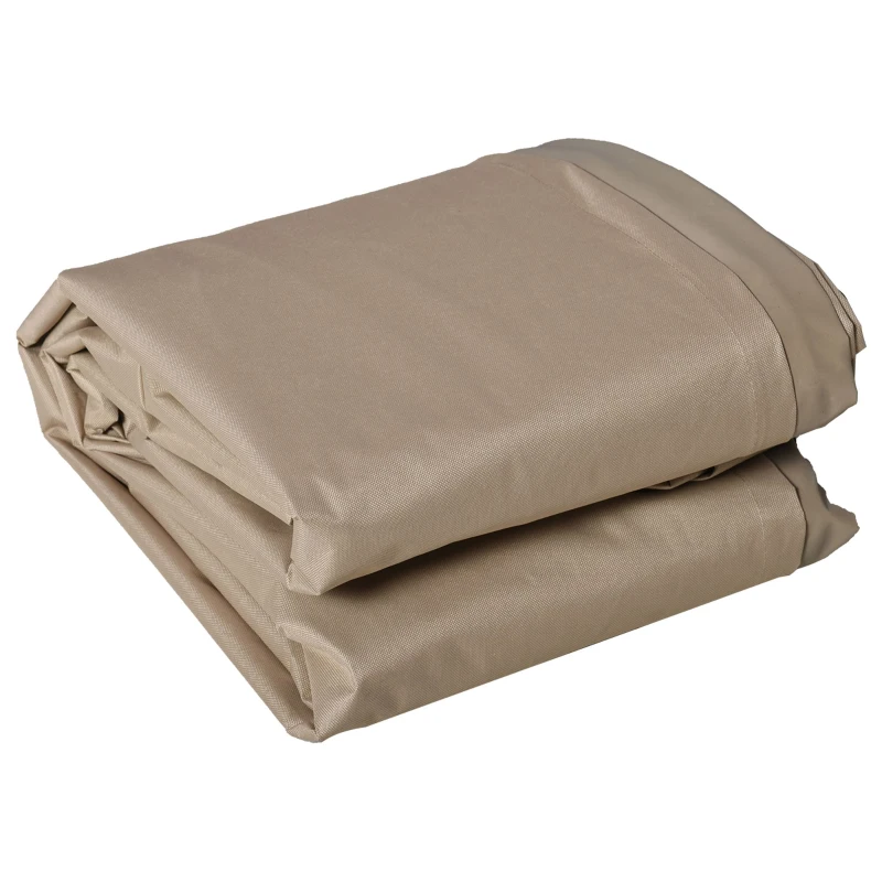Outsunny Schutzhülle für Gartenmöbel Winterfest Wasserdicht Abdeckung Abdeckplane Oxford 275 x 205 x 90 cm Beige