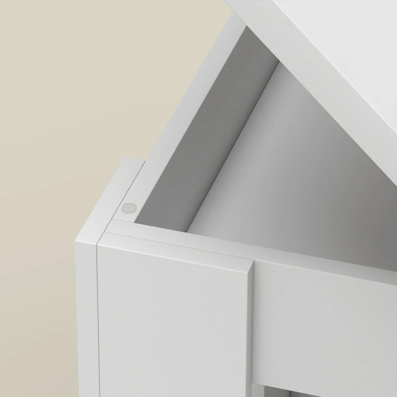HOMCOM Mesa de Comedor para 4 Personas con Sobre Abatible y Compartimentos Ocultos, 120 x 60 x 75,5 cm, Blanco