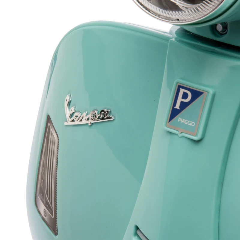 AIYAPLAY Elektrische kindermotor Mini Vespa GTS 6V met lithiumaccu, ergonomische zitting, rugleuning, 1,5-3 jaar