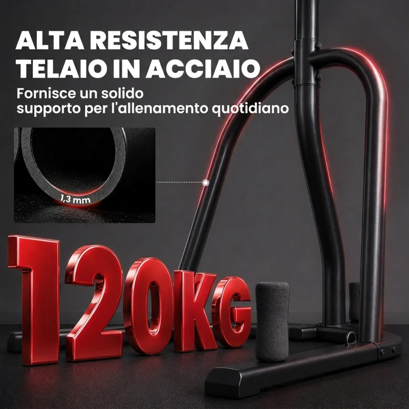 SPORTNOW Supporto per Sacco da Boxe con Sacco, Catena a 360°, Max 120kg, Allenamento MMA Muay Thai Palestra Casa