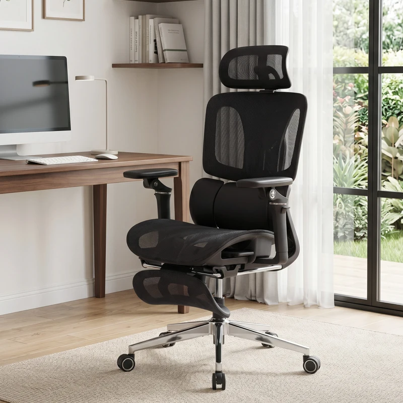 HOMCOM Ergonomic Office Chair, High Back Mesh Desk Chair, Black