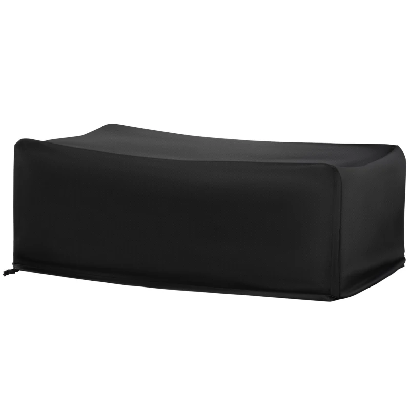 Outsunny Funda Protectora para Muebles de Jardín 154x94x66 cm Cubierta de Muebles de Mesas Exterior Tela Oxford 600D Impermeable con Hebillas para Patio Terraza Negro