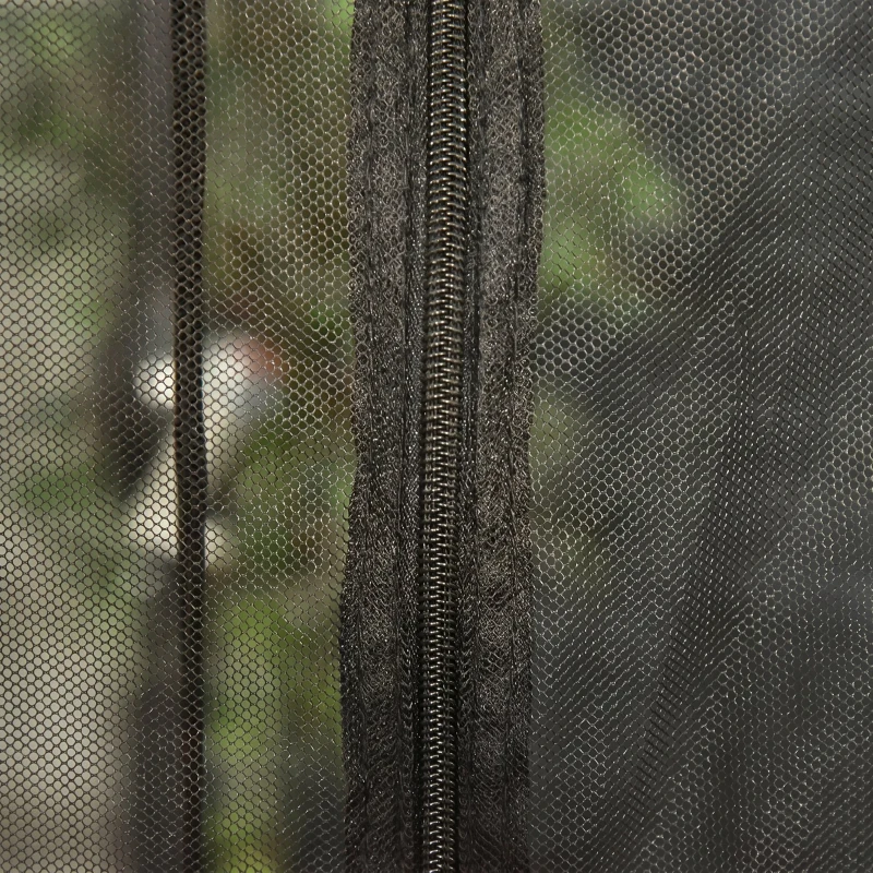 Outsunny, Plasă anti țânțari pentru umbrelă, Pentru Aer Liber, Material tip plasă, Oxford, 300cm x 300cm x 230cm, Negru
