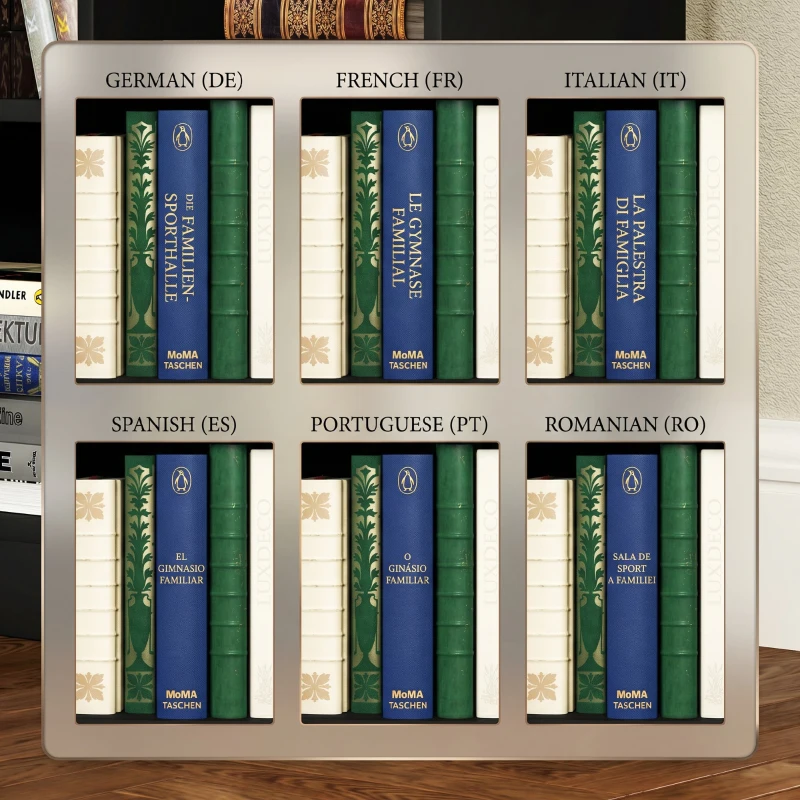HOMCOM Bibliotecă Modernă din Lemn cu Sertar Central și Kit Anti-răsturnare, 60x26x158 cm, Negru