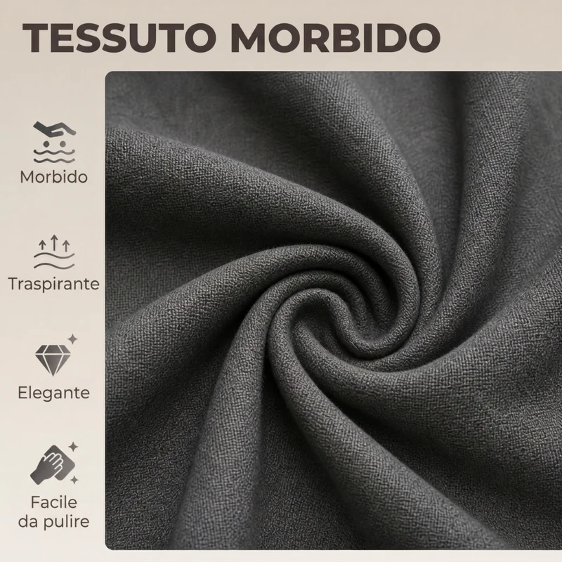 HOMCOM Set 2 Sgabelli Bar Girevoli in Velluto con Altezza Regolabile, Poggiapiedi, Schienale, Base in Metallo, Grigio