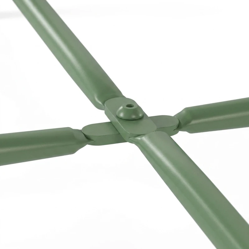 Outsunny Steel Removable Tray Top Garden Table - Green
