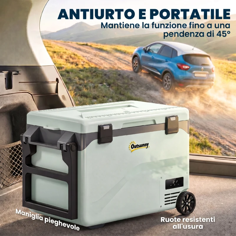 Outsunny Frigorifero Portatile 42.5L a Compressore con Controllo App, -20℃ a 20℃