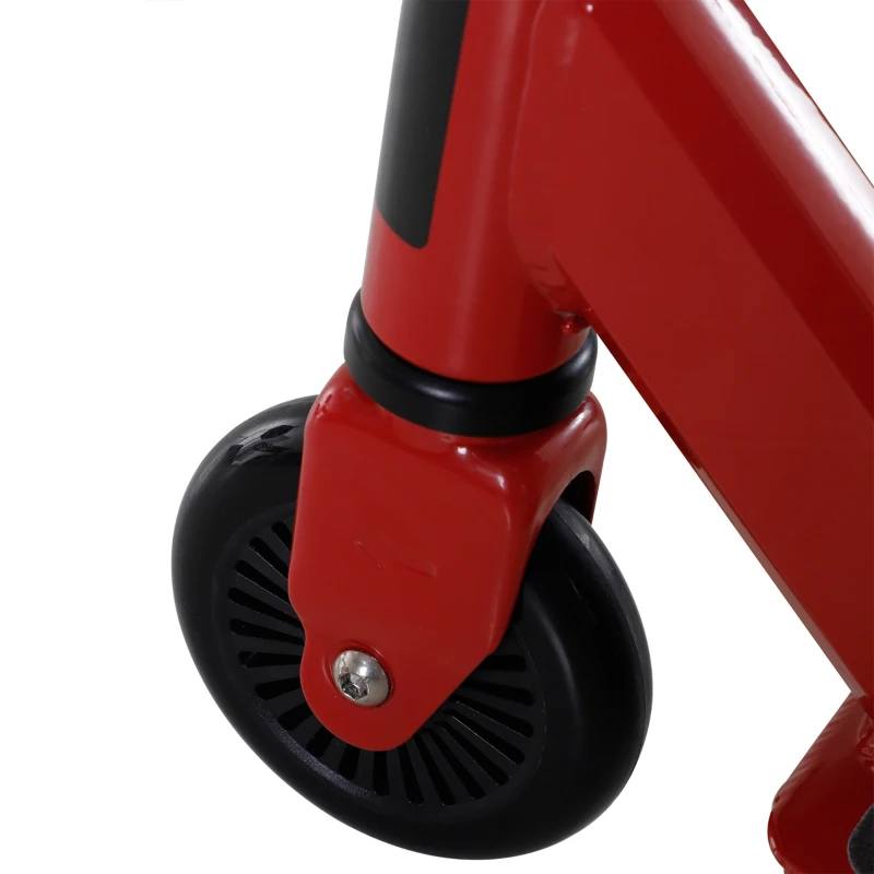 HOMCOM Monopattino per Bambini e Adulti con Ruote in PU da 100 mm, in Alluminio, 68x47.2x86 cm, Rosso