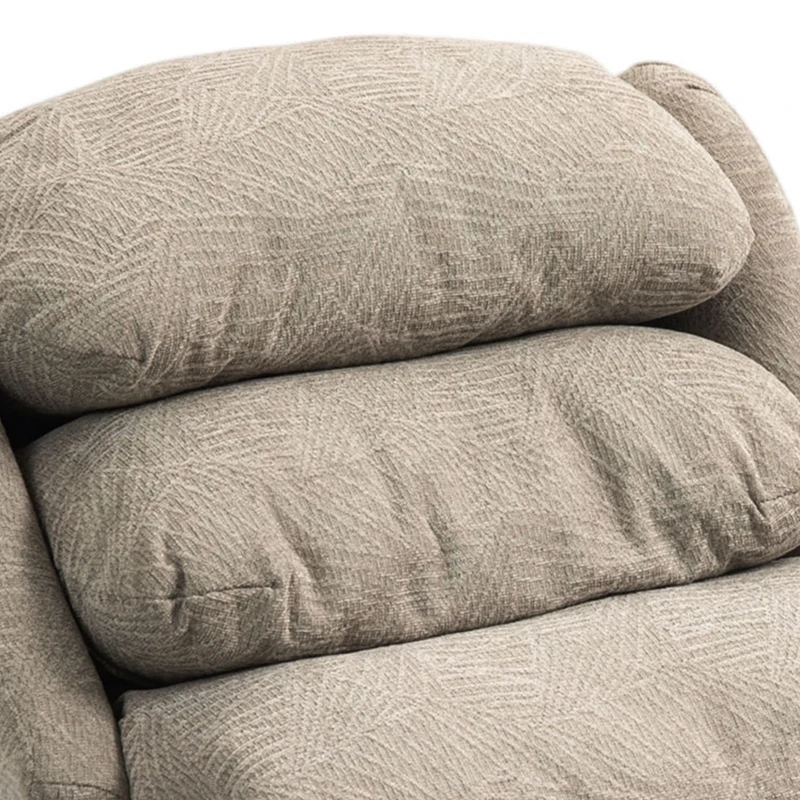 HOMCOM Velvet-Feel Electric Riser Recliner Chair - Khaki