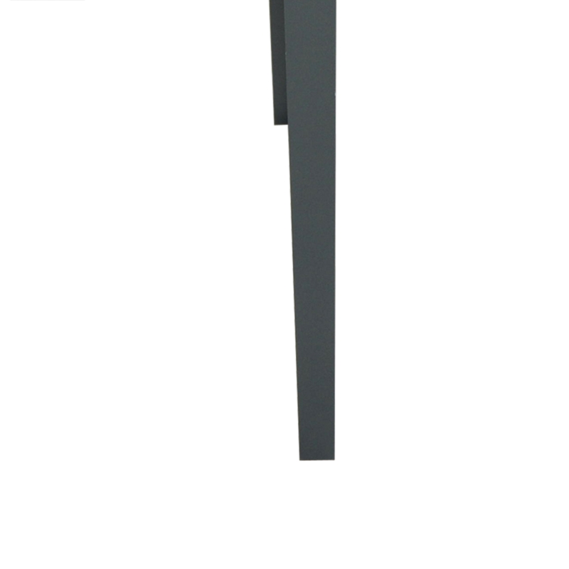 Outsunny Fioriera da Esterno Rialzata in Metallo con 3 Fori di Drenaggio, 100x30x80 cm, Grigio