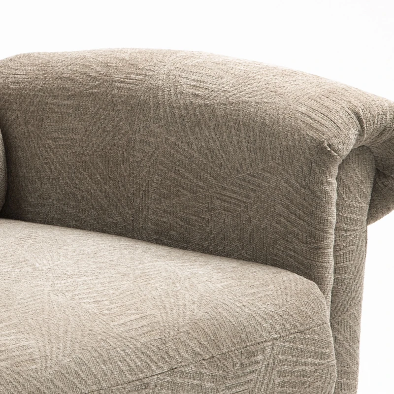 HOMCOM Velvet-Feel Electric Riser Recliner Chair - Khaki