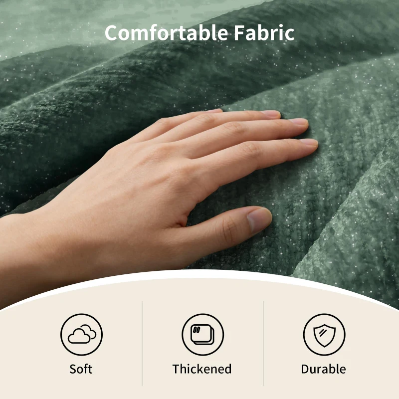 Oversized Bean Bag Chair with Full-Body Segmented Support, Ergonomic Lounger for Gaming, Reading or Napping, 86.5L x 99W x 64.5H cm, Green