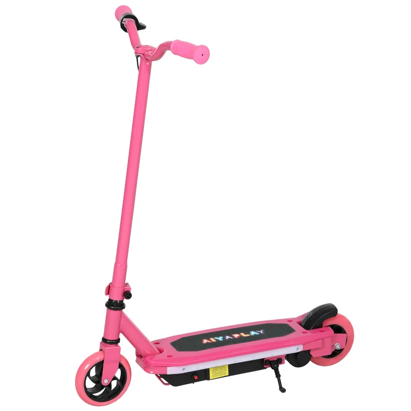 AIYAPLAY Electric Scooter for Kids 6-14 Years, with Colourful Lights, Pink