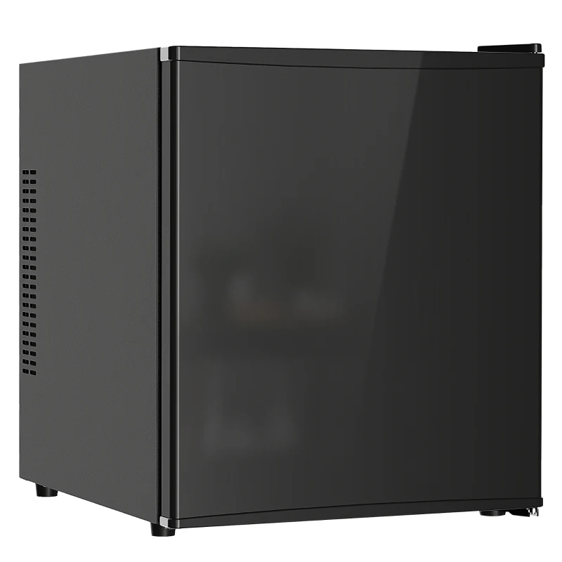 HOMCOM Mini Kühlschrank 44L/46 Dosen Kleiner Kühlschrank mit einstellbarem Thermostat 43 x 51 x 51,3 cm, Schwarz