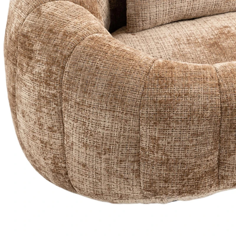 Cozy Oversized Bean Bag Sofa with 2 Matching Pillows, Soft 2-Seat Sectional Couch for Living Room and Bedroom, 145L x 95W x 63H cm, Coffee