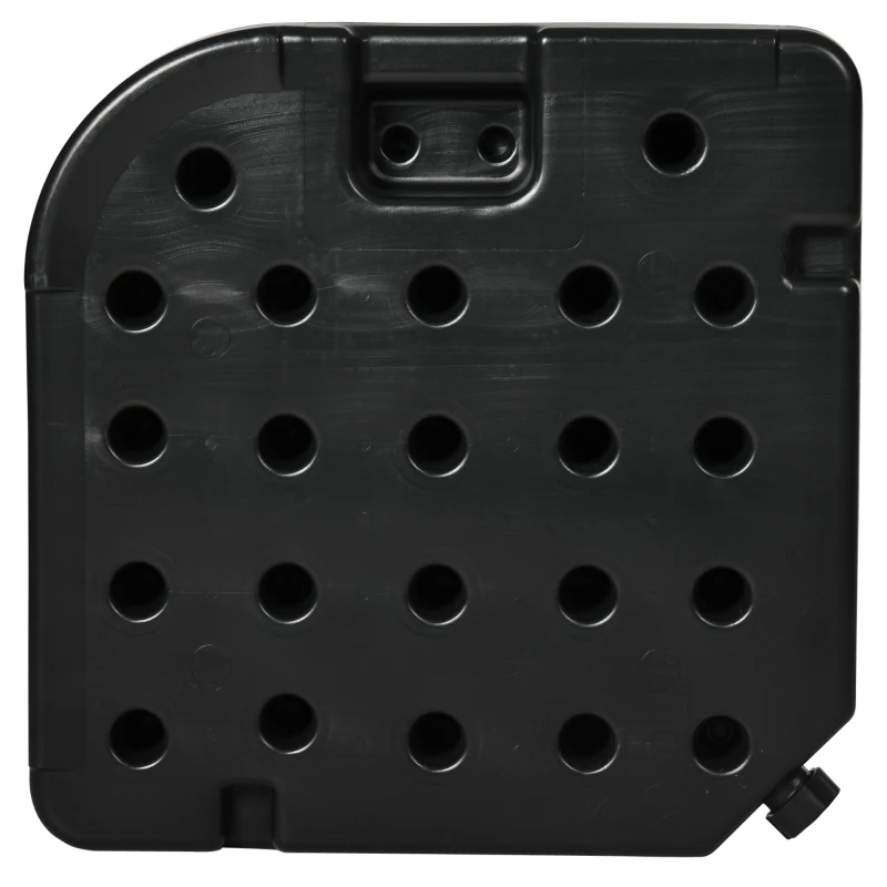 Outsunny Base para Chapéu de Sol de 4 Peças Suporte para Chapéu de Sol de HDPE Recarregável com Água 59 kg ou Areia 80 kg Preto