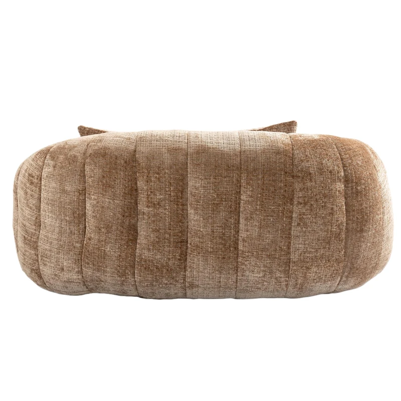Cozy Oversized Bean Bag Sofa with 2 Matching Pillows, Soft 2-Seat Sectional Couch for Living Room and Bedroom, 145L x 95W x 63H cm, Coffee