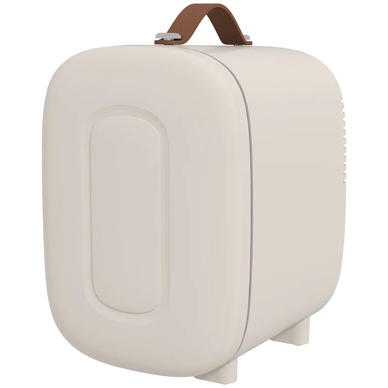 HOMCOM Frigorífico Pequeno de Cosméticos 4L 9V/240V para Arrefecer e Aquecer Mini Frigorífico para Beleza 20,3x26,3x28 cm Creme