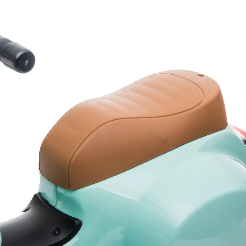 HOMCOM Vespa Licensed 6V Kids Electric Motorbike Ride On Motorcycle  Battery Powered for 18-36 Months with Horn, Green