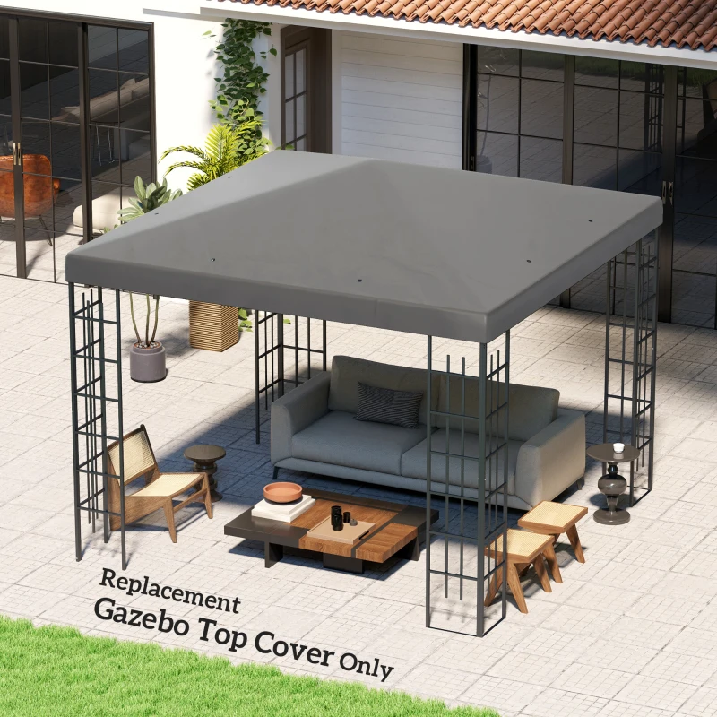 Outsunny 3 x 3(m) Gazebo Frame Replacement - Grey