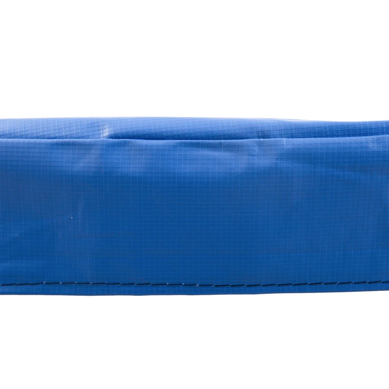 HOMCOM Copertura Imbottita Bordo Trampolino, Protezione per Tappeto Elastico Giaridno in Plastica, Ø244cm, Nessun Foro per Palo, Blu