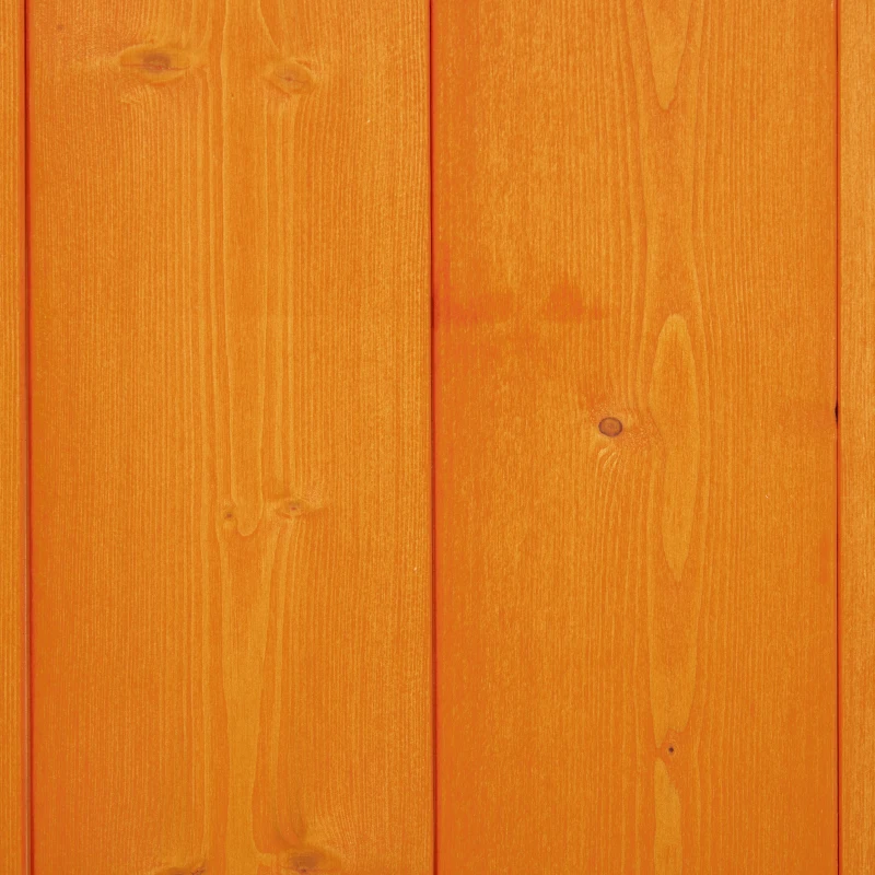 Outsunny Wooden Outdoor Storage Shed, Compact Utility Outdoor Tool Shed with Lockable Double Doors and Shelves, Orange