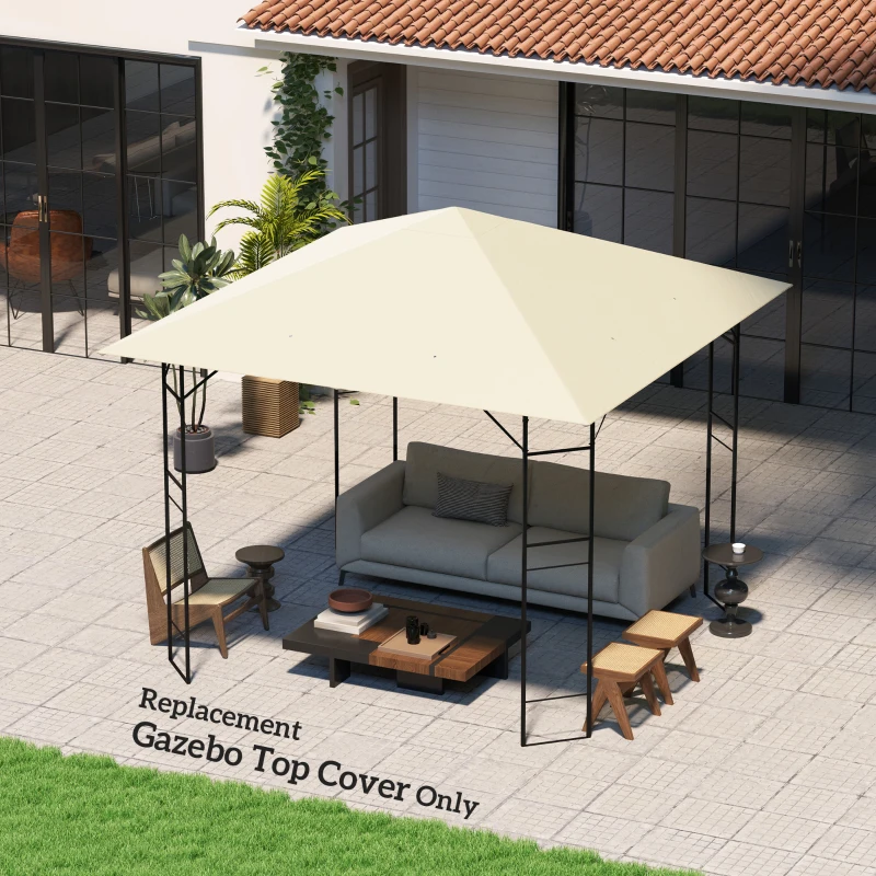 Outsunny 3 x 3(m) Gazebo Canopy Replacement, for 01-0867 - Cream