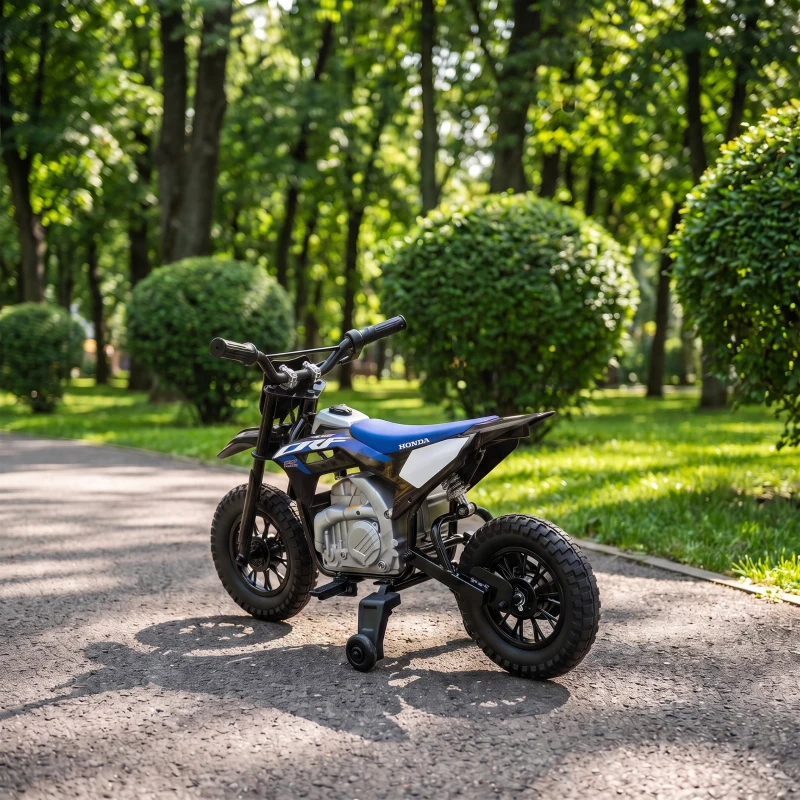 AIYAPLAY Elektro Motorrad Kinder HONDA CRF 450R 12V Kinder Motocross mit 35W Motor Lithium Akku Hinterradfederung 12 Zoll Rädern
